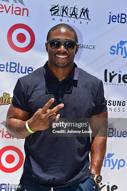 Regie Bush attends JEEP 11th Annual Celebrity Golf Tournament during The 11th Annual Irie Weekend at Miami Beach Golf Club on June 19, 2015 in Miami...