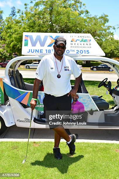 Luther "Uncle Luke" Campbell attends JEEP 11th Annual Celebrity Golf Tournament during The 11th Annual Irie Weekend at Miami Beach Golf Club on June...