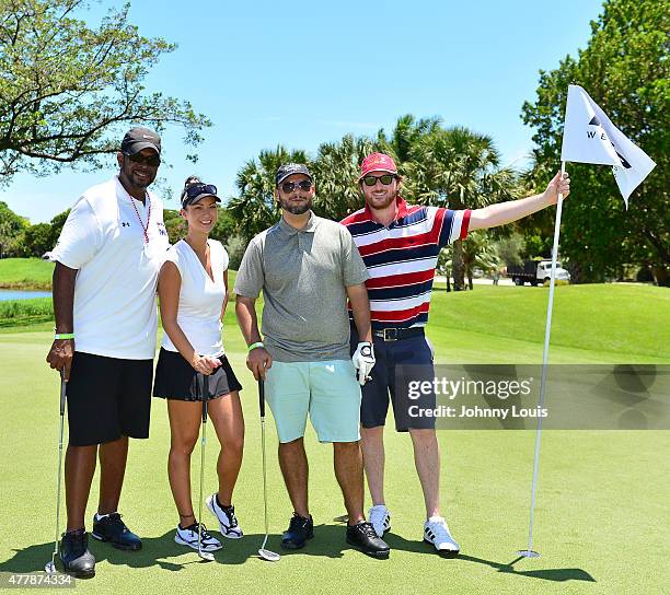 Luther "Uncle Luke" Campbell and Guest attends JEEP 11th Annual Celebrity Golf Tournament during The 11th Annual Irie Weekend at Miami Beach Golf...