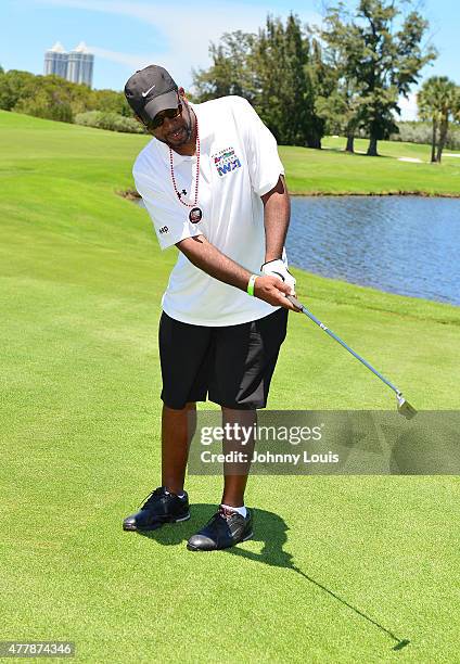 Luther "Uncle Luke" Campbell attends JEEP 11th Annual Celebrity Golf Tournament during The 11th Annual Irie Weekend at Miami Beach Golf Club on June...