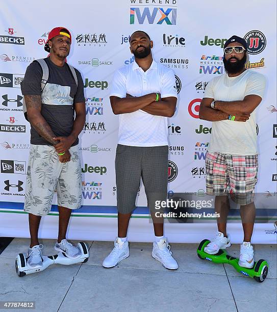 Mario Charmer,Alan Anderson and Jason Trice attends JEEP 11th Annual Celebrity Golf Tournament during The 11th Annual Irie Weekend at Miami Beach...
