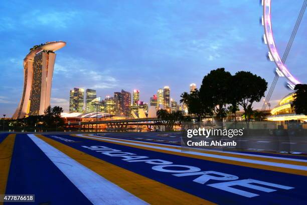 singapore - formule 1 coureur stockfoto's en -beelden