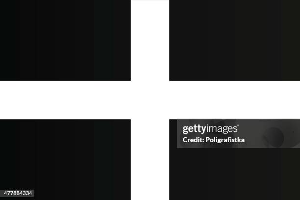 illustrations, cliparts, dessins animés et icônes de drapeau de cornwall - cornwall flag