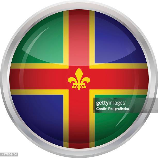 Lincolnshire Flagge Aufkleber – 10,2 Cm Vinyl – UK England Auto Sticker