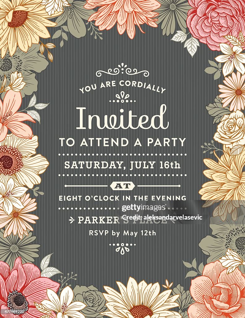 Invitaton Frame Wedding Invitation Frames With Flowers