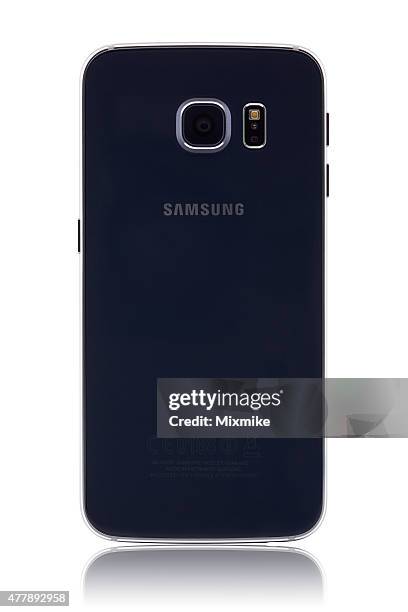 samsung galaxy s6 edge-pannello posteriore con percorso clip - samsung galaxy s6 pictures foto e immagini stock