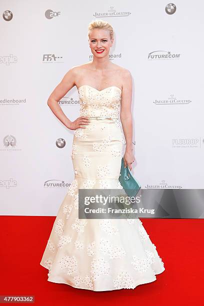 Franziska Knuppe attends the German Film Award 2015 Lola at Messe Berlin on June 19, 2015 in Berlin, Germany.