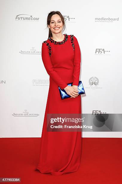 Mina Tander attends the German Film Award 2015 Lola at Messe Berlin on June 19, 2015 in Berlin, Germany.