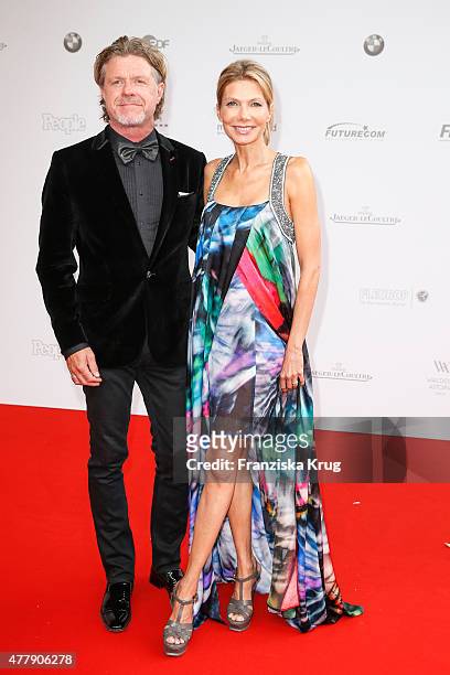 Mats Wahlstroem and Ursula Karven attend the German Film Award 2015 Lola at Messe Berlin on June 19, 2015 in Berlin, Germany.