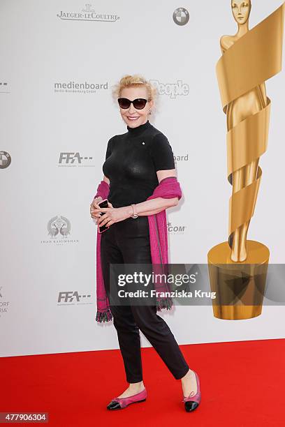 Sunnyi Melles attends the German Film Award 2015 Lola at Messe Berlin on June 19, 2015 in Berlin, Germany.