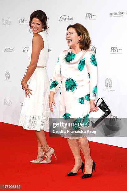 Jessica Schwarz and Hannelore Elsner attend the German Film Award 2015 Lola at Messe Berlin on June 19, 2015 in Berlin, Germany.