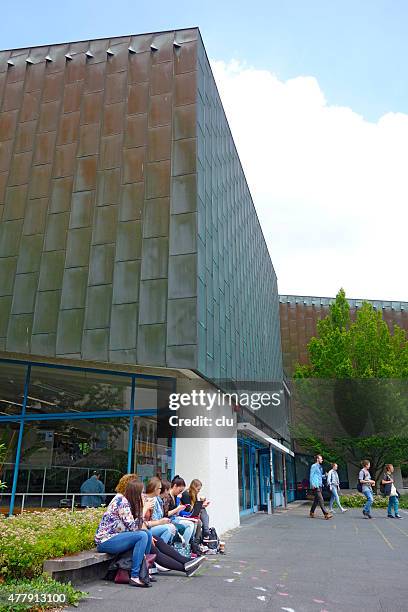 view of the tuebingen university building kupferbau - tübingen stock pictures, royalty-free photos & images