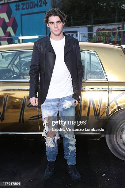 Mitte attends the Philipp Plein show during the Milan Men's Fashion Week Spring/Summer 2016 on June 20, 2015 in Milan, Italy.