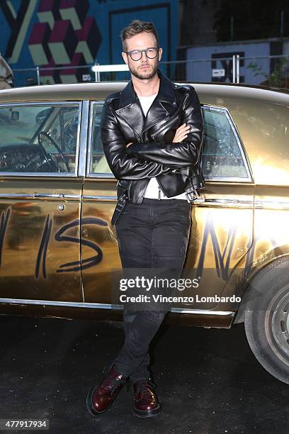 Paolo Stella attends the Philipp Plein show during the Milan Men's Fashion Week Spring/Summer 2016 on June 20, 2015 in Milan, Italy.