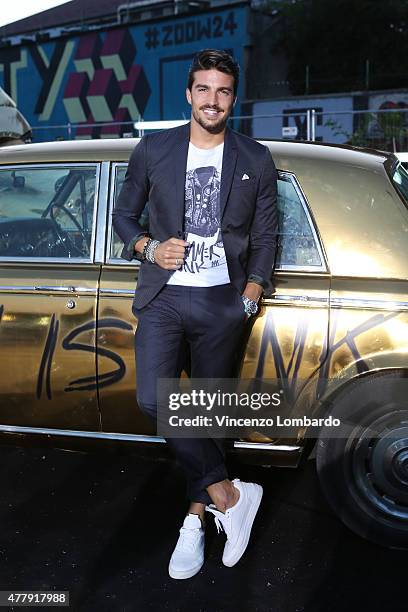 Mariano Di Vaio attends the Philipp Plein show during the Milan Men's Fashion Week Spring/Summer 2016 on June 20, 2015 in Milan, Italy.