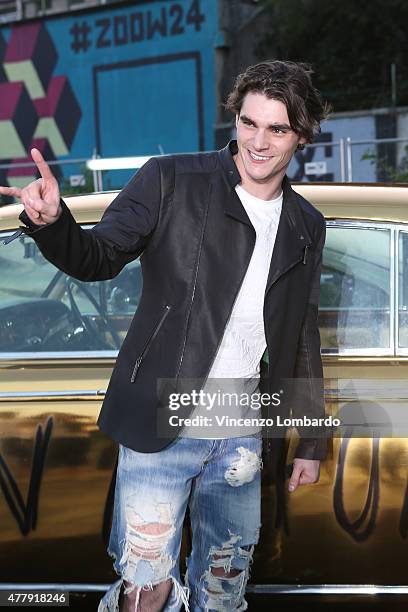 Mitte attends the Philipp Plein show during the Milan Men's Fashion Week Spring/Summer 2016 on June 20, 2015 in Milan, Italy.