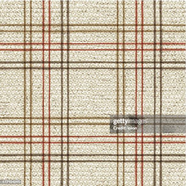 seamless fabric swatch with lines - thread background stock illustrations