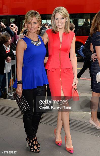 Jacquie Beltrao and Charlotte Hawkins attend the 2014 TRIC Awards at The Grosvenor House Hotel on March 11, 2014 in London, England.