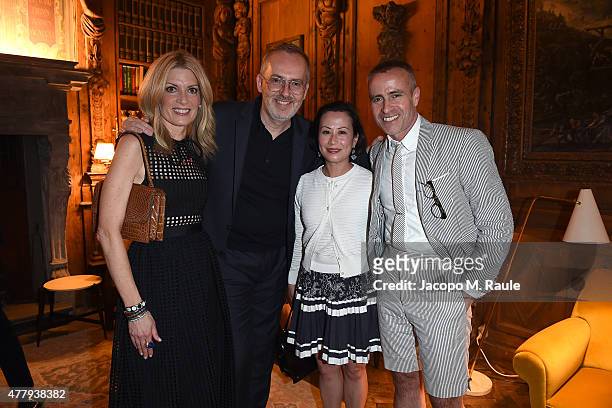 Jim Moore and Thom Browne attend GQ Party for Jim Moore during Milan Menswear Fashion Week Spring/Summer 2016 at Casa Degli Atellani on June 20, 2015...