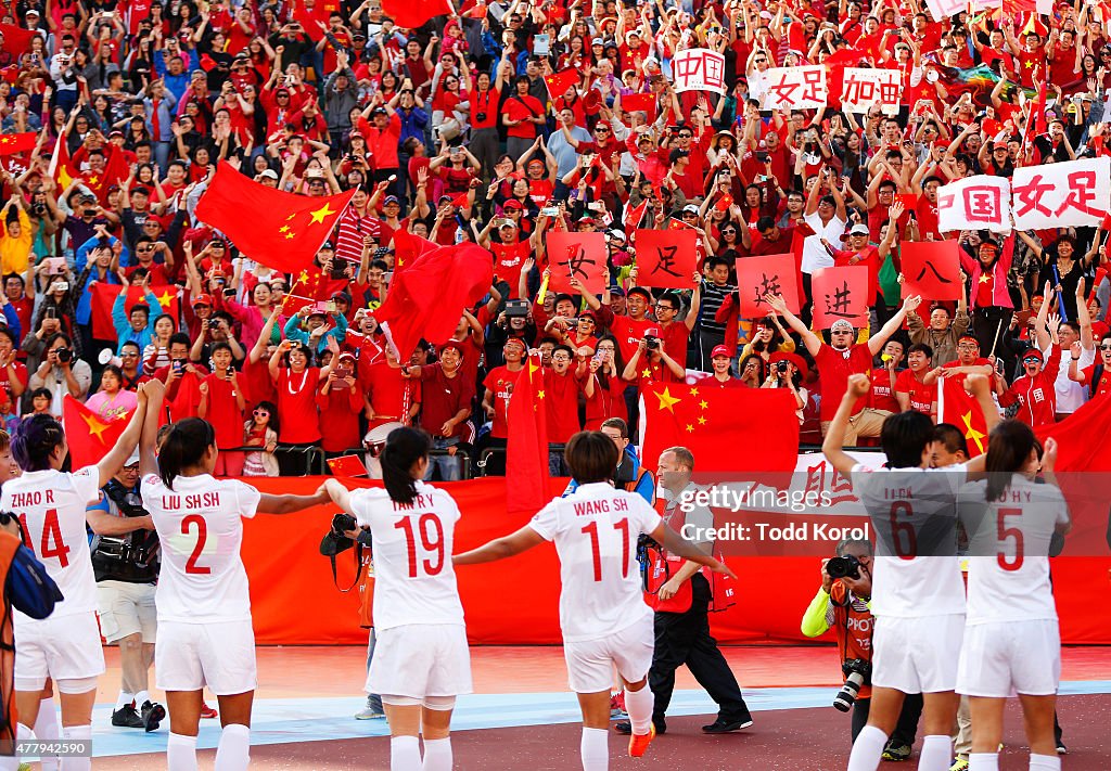 China v Cameroon: Round 16 - FIFA Women's World Cup 2015