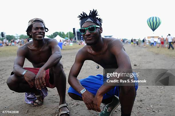 Guests attend day 3 of the Firefly Music Festival on June 20, 2015 in Dover, Delaware.