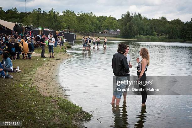 General view of atmosphere during the Best Kept Secret festival at Beekse Bergen on June 20, 2015 in Hilvarenbeek, Netherlands