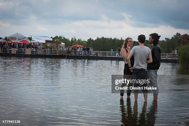 General view of atmosphere during the Best Kept Secret festival at Beekse Bergen on June 20, 2015 in Hilvarenbeek, Netherlands