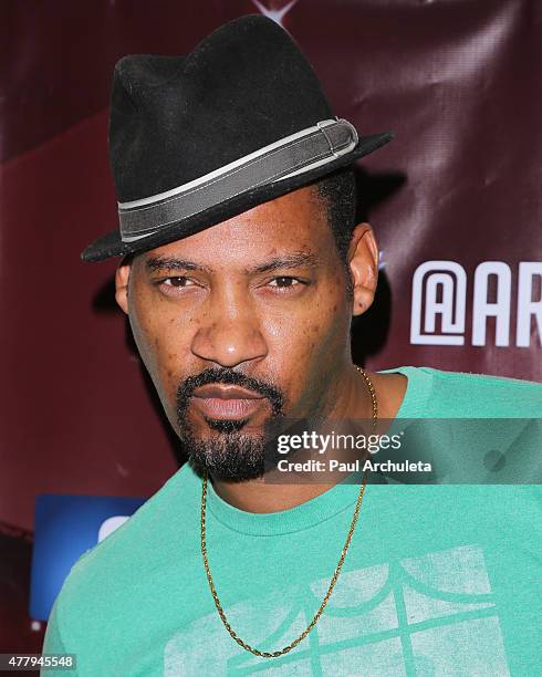 Actor Darren L. Miller attends the Celebrity Basketball Game on June 20, 2015 in Reseda, California.