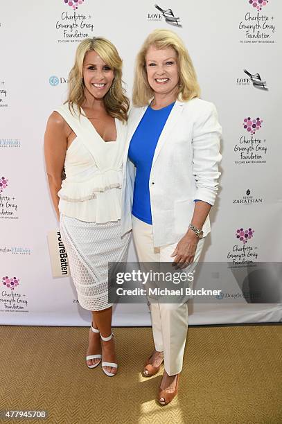 Tracy Tutor Maltas and TV personality Mary Hart attended a tea party to support the Charlotte & Gwenyth Gray Foundation to cure Batten Disease on...