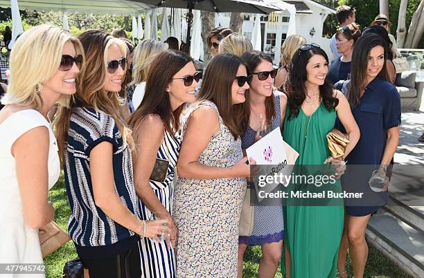 Guests attended a tea party to support the Charlotte & Gwenyth Gray Foundation to cure Batten Disease on Saturday, June 20th in Brentwood, California.