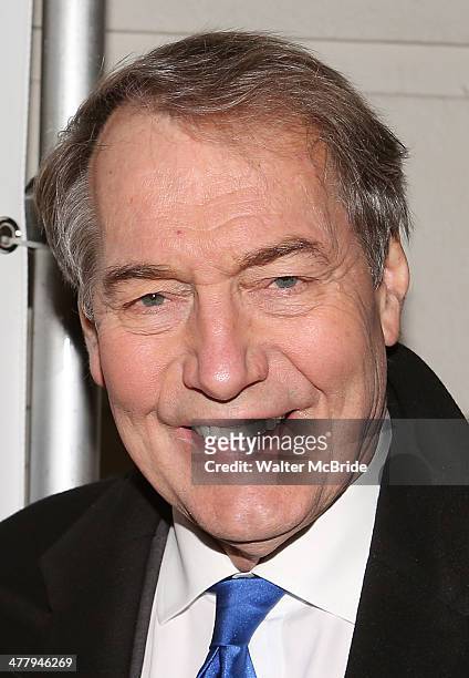 Charlie Rose attends "All The Way" opening night at Neil Simon Theatre on March 6, 2014 in New York City.