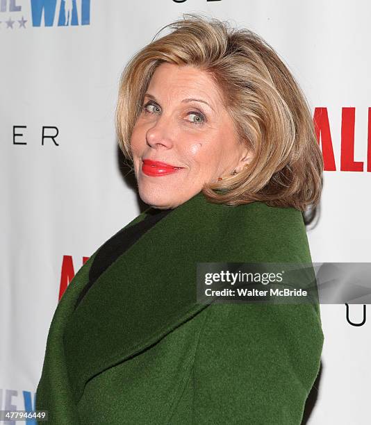 Christine Baranski attends "All The Way" opening night at Neil Simon Theatre on March 6, 2014 in New York City.
