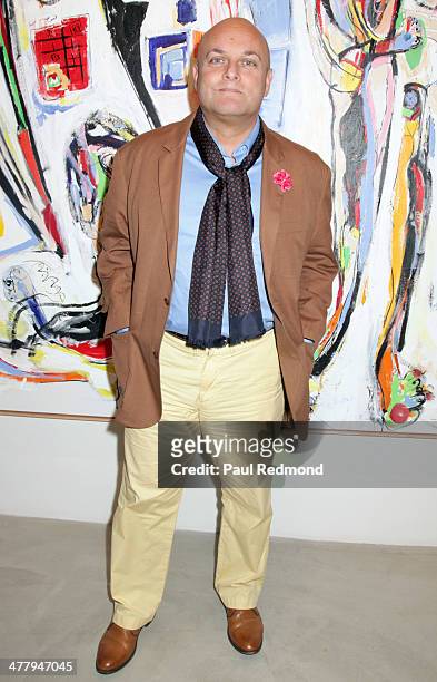 Chairman Nigel Daly attends Alexander Yulish "An Unquiet Mind" VIP Opening Reception at KM Fine Arts LA Studio on March 8, 2014 in Los Angeles,...