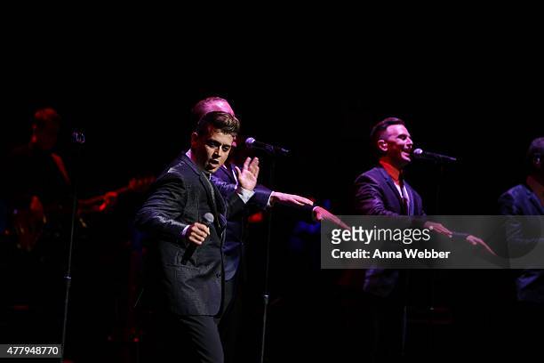 The Midtown Men perform during The Midtown Men Homecoming Concert at Beacon Theatre on June 20, 2015 in New York City.