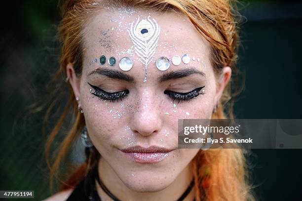 Guest attends day 3 of the Firefly Music Festival on June 20, 2015 in Dover, Delaware.