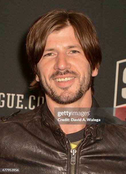 Athlete/ skateboarder Chris Cole attends the Los Angeles movie premiere of Motivation 2: The Chris Cole Story at L.A. LIVE on June 20, 2015 in Los...