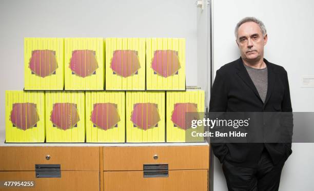 Chef Ferran Adria Acosta promotes his "elBulli 2005-2011" Book at the Museum of Modern Art on March 11, 2014 in New York City.