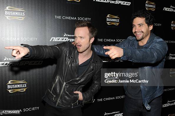 Actors Aaron Paul and Ramon Rodriguez attend DreamWorks Pictures ...