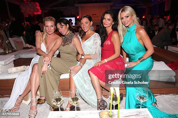 Magdalena Brzeska, Lilly Becker, Simone Ballack, Shermine Shahrivar, Rosanna Davison during the Raffaello Summer Day 2015 to celebrate the 25th...