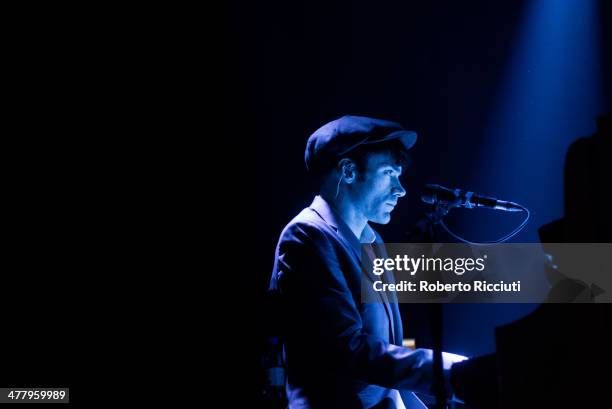 Ciaran Jeremiah of The Feeling performs on stage at The Liquid Room on March 11, 2014 in Edinburgh, United Kingdom.