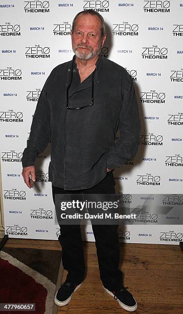 Terry Gilliam attends a private screening of "The Zero Theorem" at the Charlotte Street Hotel on March 11, 2014 in London, England.