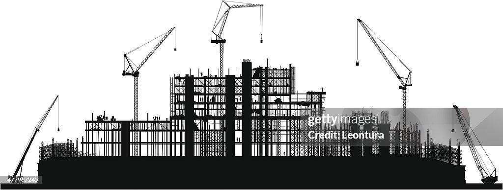Scaffolding (Each Crane is Moveable and Complete)