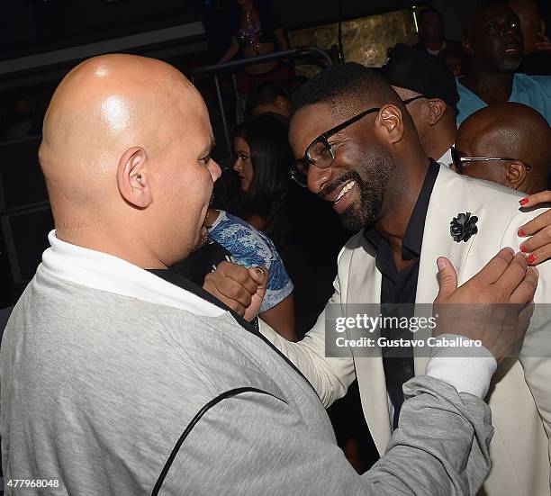 Fat Joe and DJ IRIE attends Irie Weekend Closing Party With Timbaland & Lil' Jon at E11EVEN on June 20, 2015 in Miami, Florida.