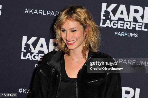 Pauline Lefevre attends the Karl Lagerfeld new perfume launch at Palais Brongniart on March 11, 2014 in Paris, France.