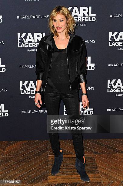 Pauline Lefevre attends the Karl Lagerfeld new perfume launch at Palais Brongniart on March 11, 2014 in Paris, France.