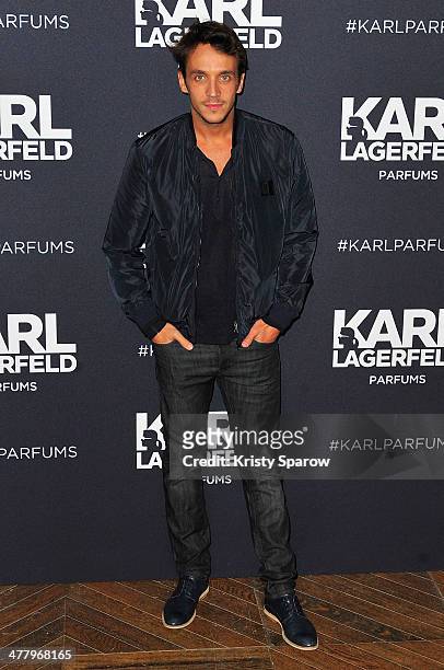 Ruben Alves attends the Karl Lagerfeld new perfume launch at Palais Brongniart on March 11, 2014 in Paris, France.