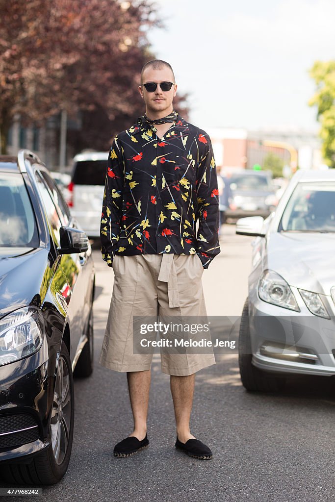 Street Style: Milan Men's Fashion Week Spring/Summer 2016 - Day 2