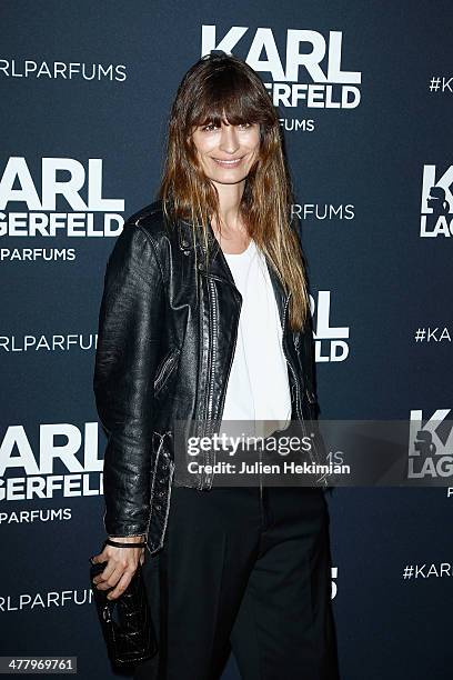 Caroline de Maigret attends the Karl Lagerfeld New Perfume launch party at Palais Brongniart on March 11, 2014 in Paris, France.