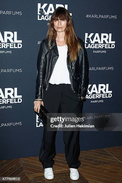 Caroline de Maigret attends the Karl Lagerfeld New Perfume launch party at Palais Brongniart on March 11, 2014 in Paris, France.