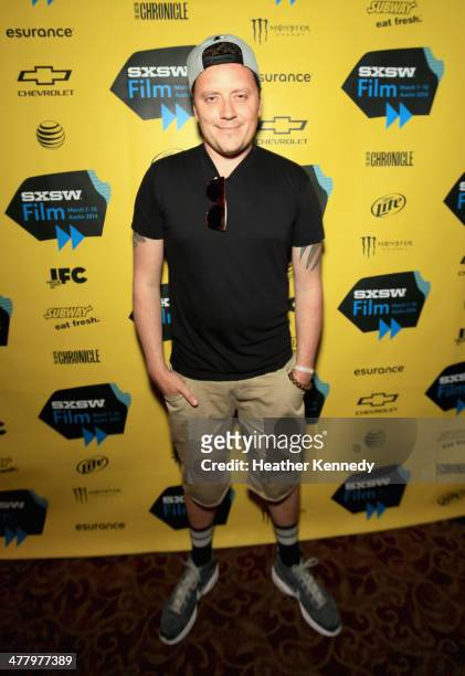 Cinematographer Chris Velona attends the "SVDDXNLY" Photo Op and Q&A during the 2014 SXSW Music, Film + Interactive Festival at Alamo Ritz on March...